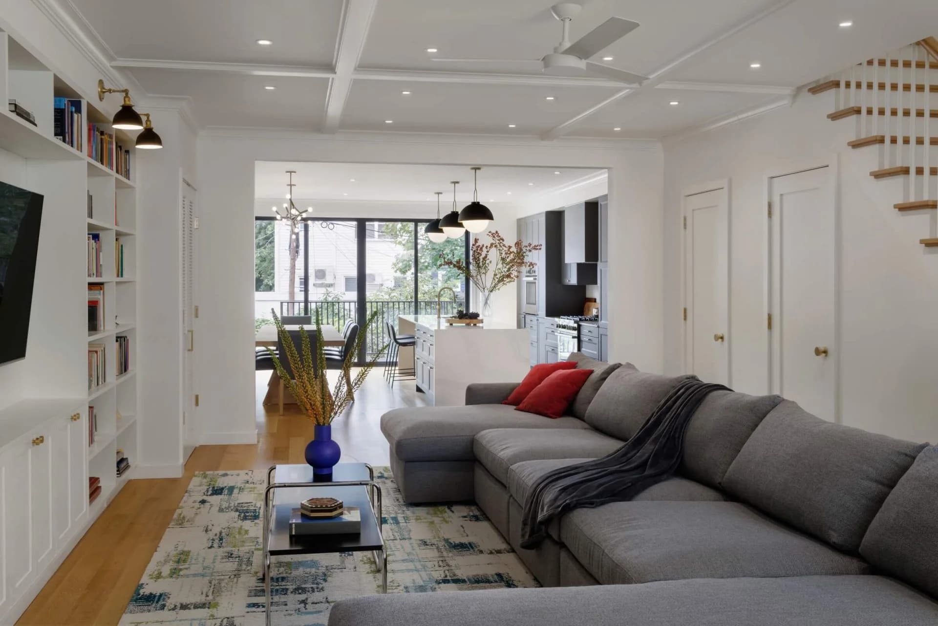 Park Slope brownstone living room — a Grandeur Hills Group renovation in Brooklyn, NY